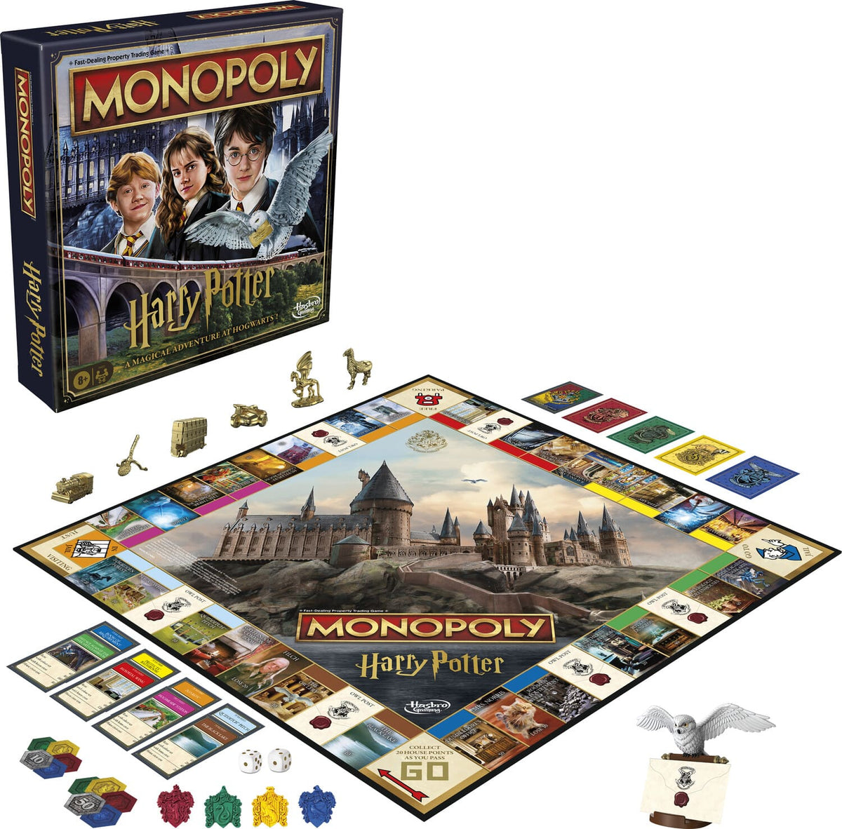 Hasbro - Monopoly: Harry Potter Edition - Board Game - GAMES (MISC) - Multicolor