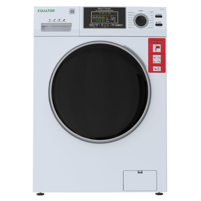 EQUATOR

ALL IN ONE WASHING MACHINE

WASH | DRY

8:88

WASH | DRY

NORMAL

POWER

START

INITIAL SETUP