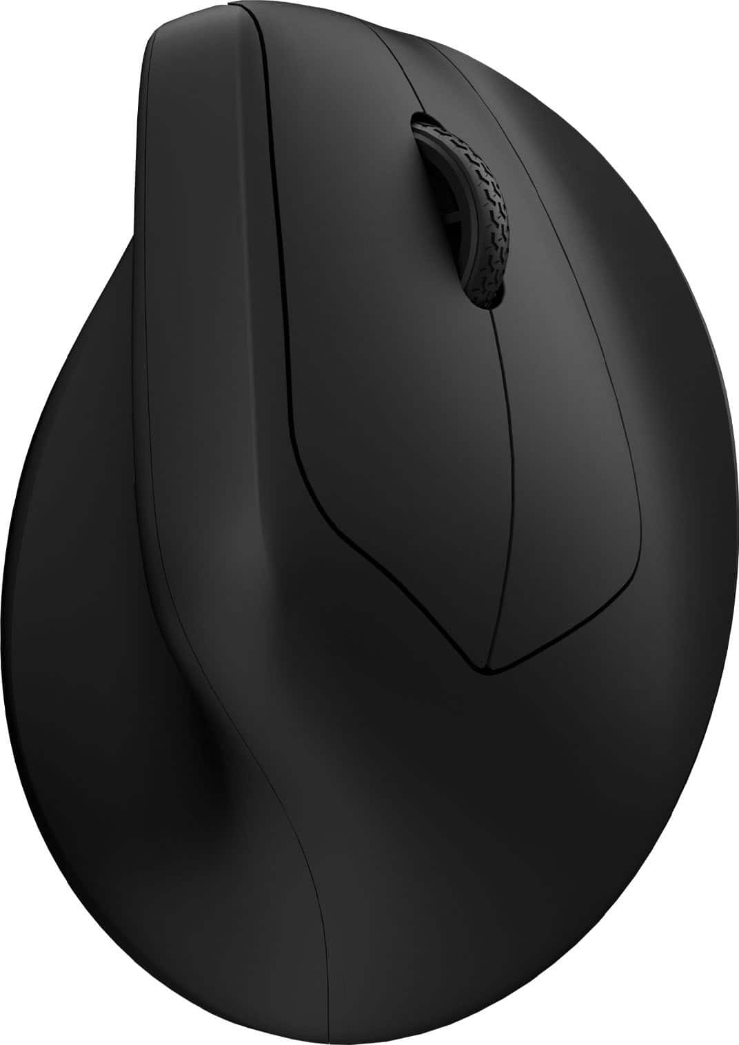 Keychron - M5 Ergonomic Wired & Wireless Laser Mouse w/ Macro Button & Fast-Scrolling Metal Wheel, For Windows PC & Mac - Wired - Black