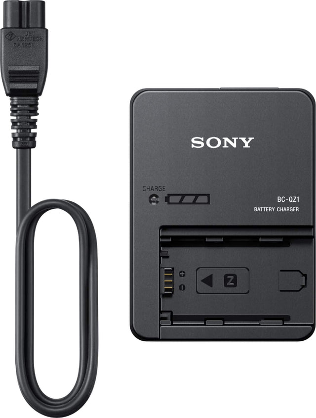 Front. Sony - Battery Charger - Black.