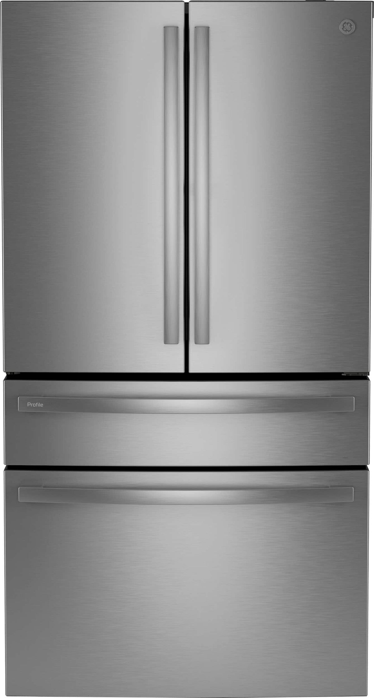 GE Profile - 36 in. Wide 28.7 Cu. Ft. 4-Door French Door Smart Refrigerator with Dual-Dispense AutoFill Pitcher - Stainless Steel