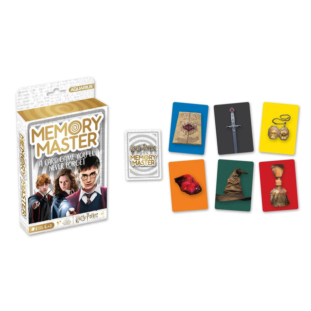 AQUARIUS  
MEMORY MASTER  
A CARD GAME YOU'LL NEVER FORGET  
Harry Potter  
MEMORY MASTER  
6+