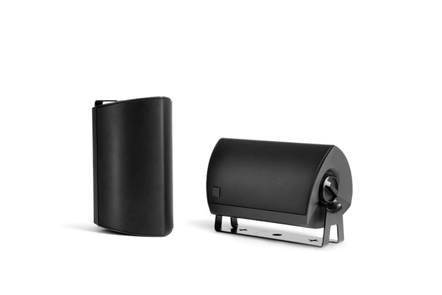 Front. Definitive Technology - Dymension 4.5" 2-Way Outdoor Wall Mount Speakers Pair - Black.