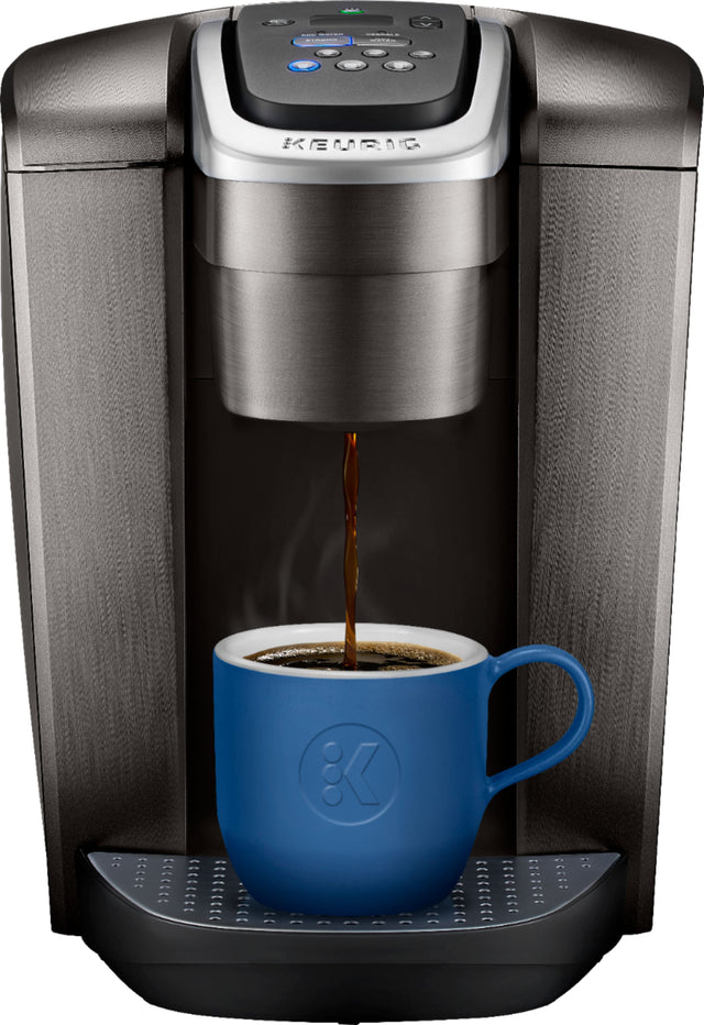 Front. Keurig - K-Elite Single-Serve K-Cup Pod Coffee Maker - Brushed Slate.