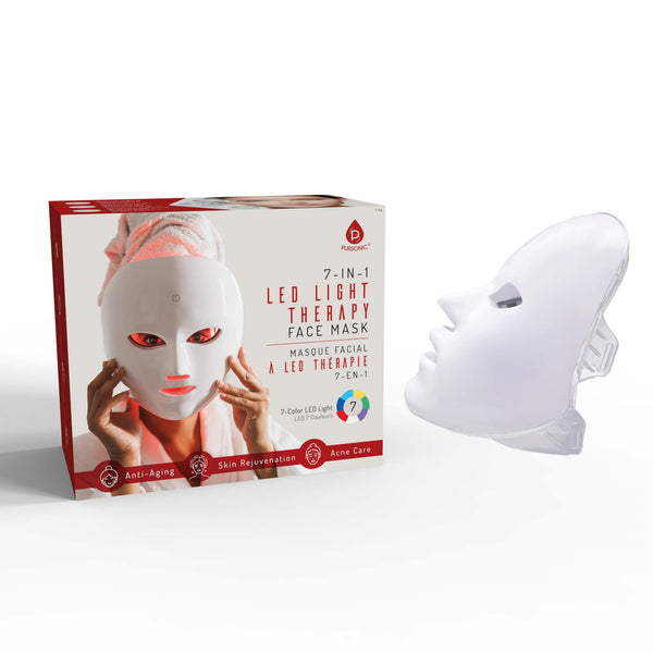 Pursonic - 7-in-1 LED Light Therapy Face Mask – Advanced Skincare at Home - White