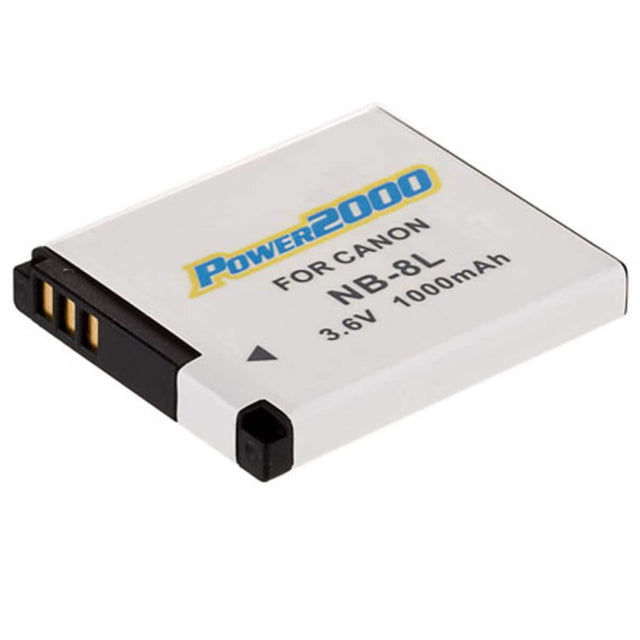 POWER2000  
FOR CANON  
NB-8L  
3.6V 1000mAh
