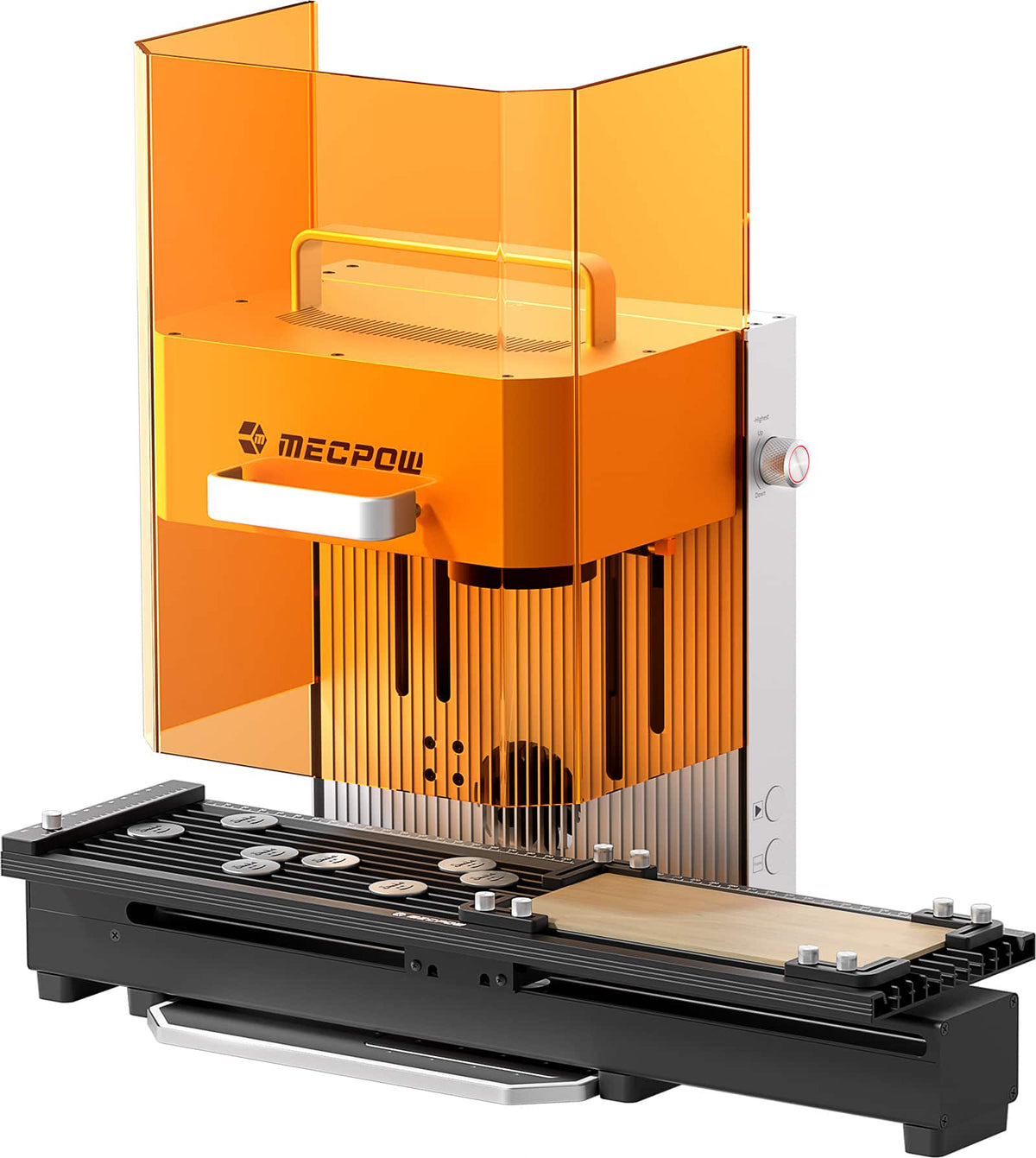 Mecpow - X1 2-in-1 Dual Laser Engraver 2W IR + 10W Diode Laser Engraving Machine for Metal, Wood, Leather w/ G1 Slide Extension