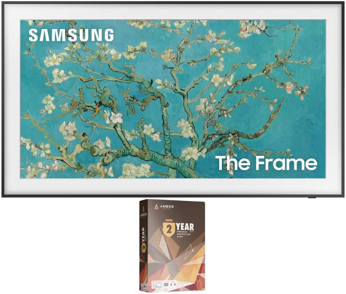 Samsung - QN32LS03CBFXZA 32 Inch The Frame QLED Smart TV with Art Mode and 2 Year Amber Protection Plan (2023)