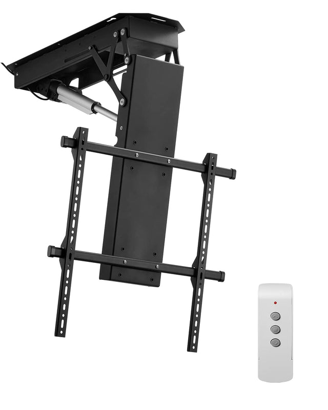 Front. VEVOR - Motorized Ceiling TV Mount,TV Wall Mount for 32 to 70 Inch TV,Electric Adjustable Ceiling TV Mount,with Max VESA 24x24in - Black.
