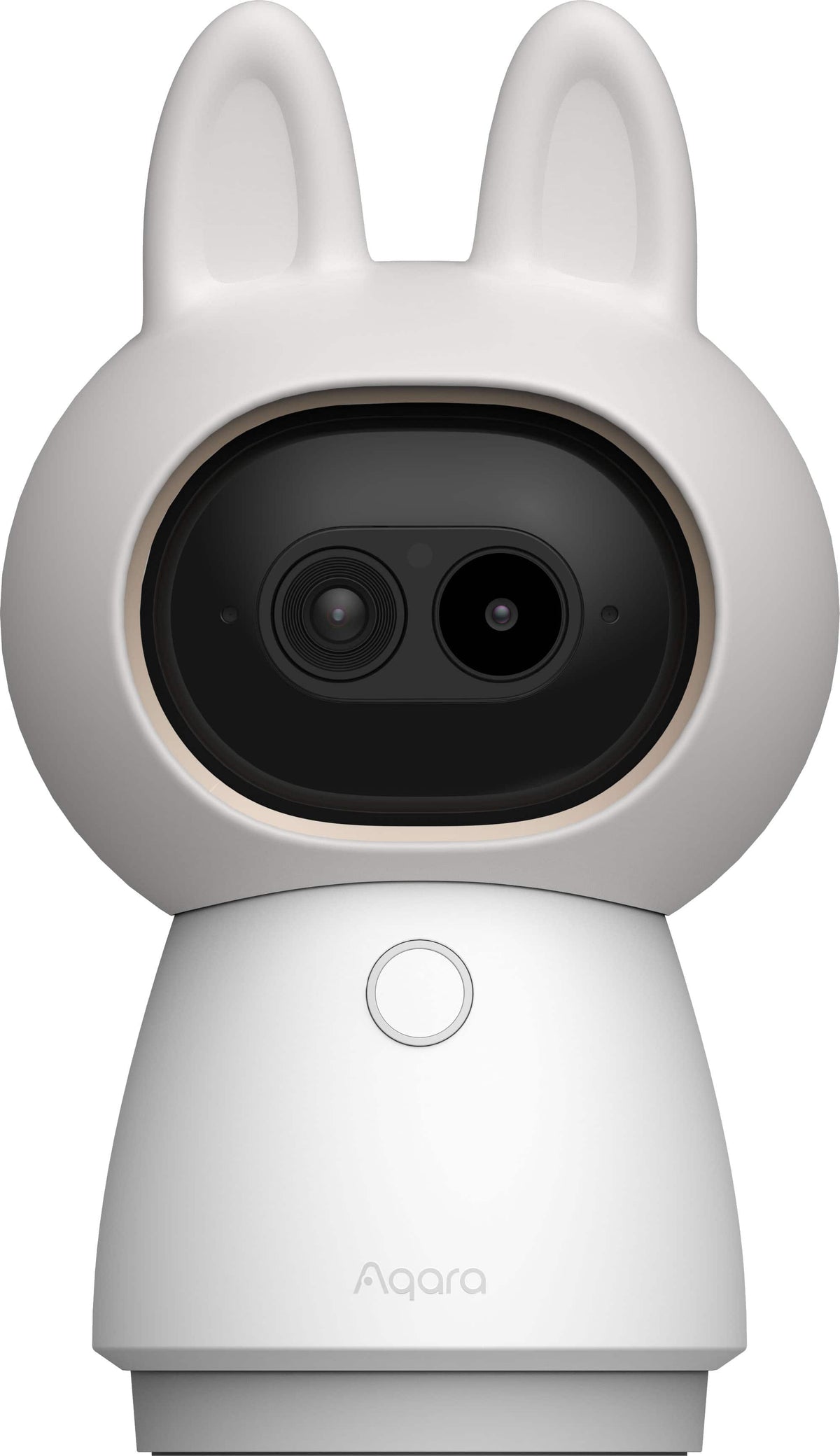 Aqara - 4K Dual-Lens Camera Hub G350, Indoor Camera 9X Zoom, 360° Pan/Tilt, AI Auto-Tracking, Face/Gesture Rec, 512 GB Storage - White