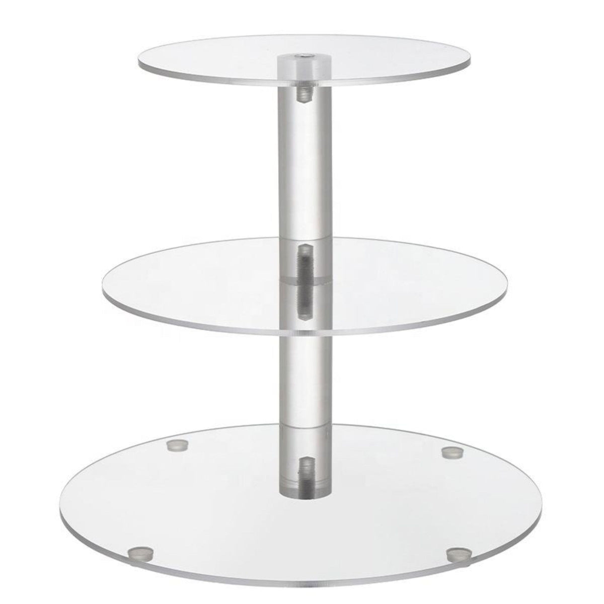 Kitcheniva - Acrylic 3 Tier Dessert Cupcake Stand - Clear