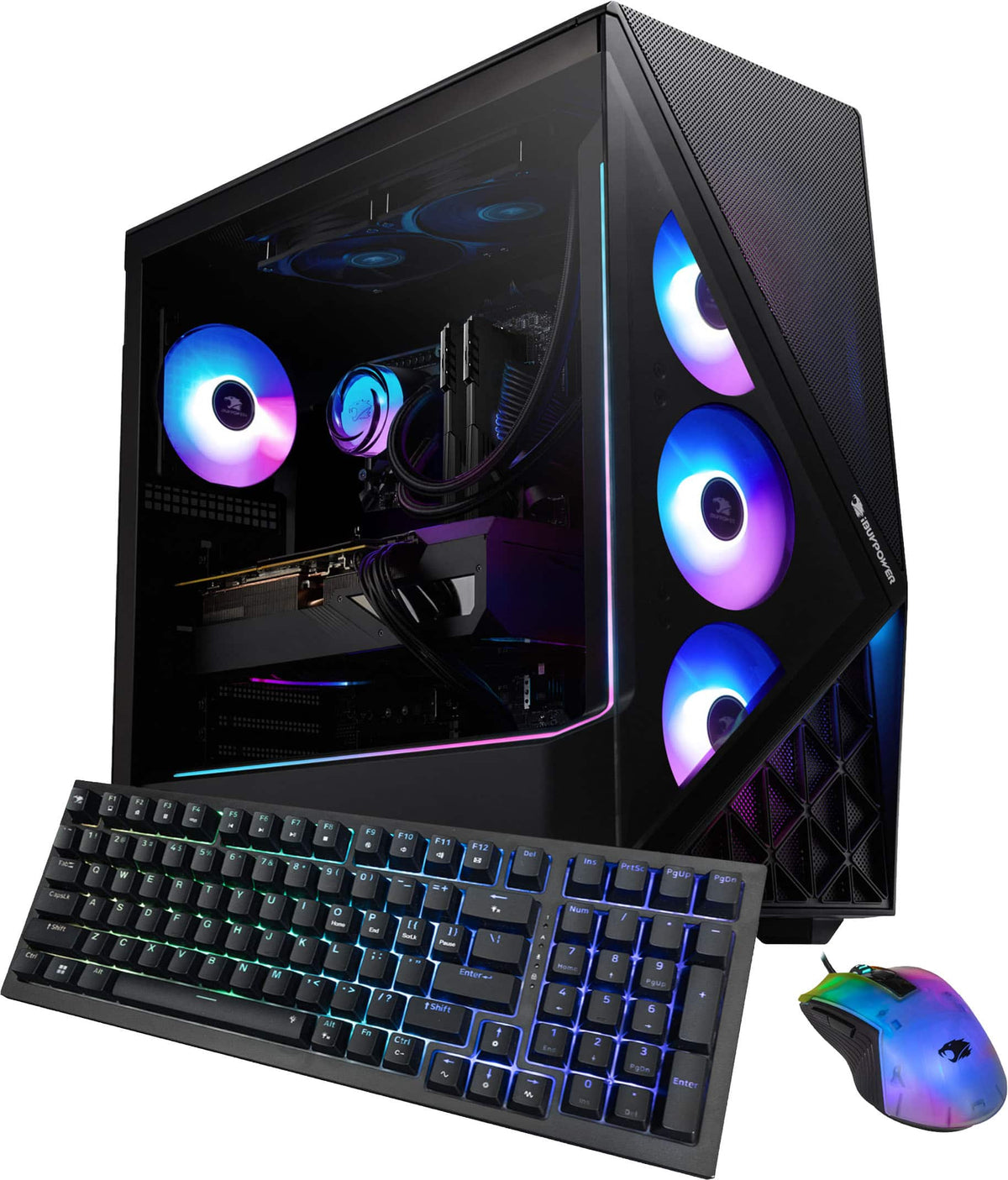 iBUYPOWER - Slate Gaming Desktop PC - AMD Ryzen 9 7900X 2022 NVIDIA GeForce RTX 5080 16GB 32GB DDR5 2TB NVMe SSD Storage - Black