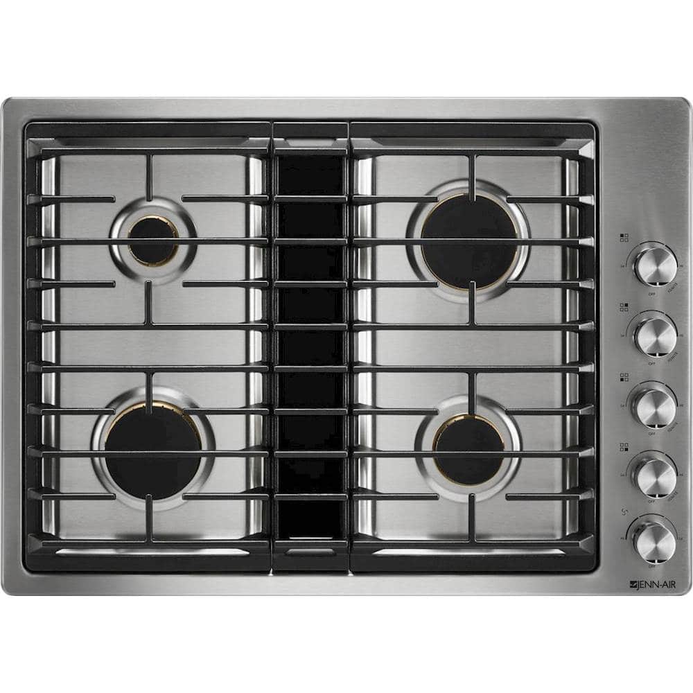 JennAir - 30 in. Wide 4 Burner JX3 Built-In Gas Cooktop - Stainless Steel