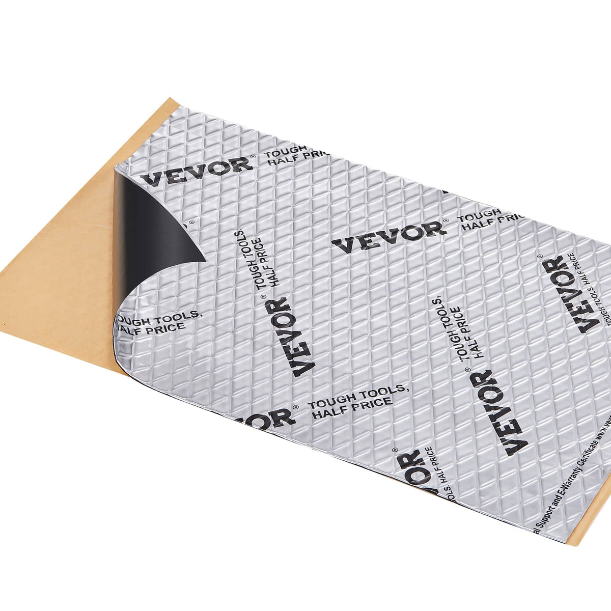 VEVOR - Car Sound Deadening Mat, 80 mil 36 sqft Car Sound Dampening Material, Butyl Automotive Sound Deadener, Noise Insulation - Silver (Natural Aluminum)