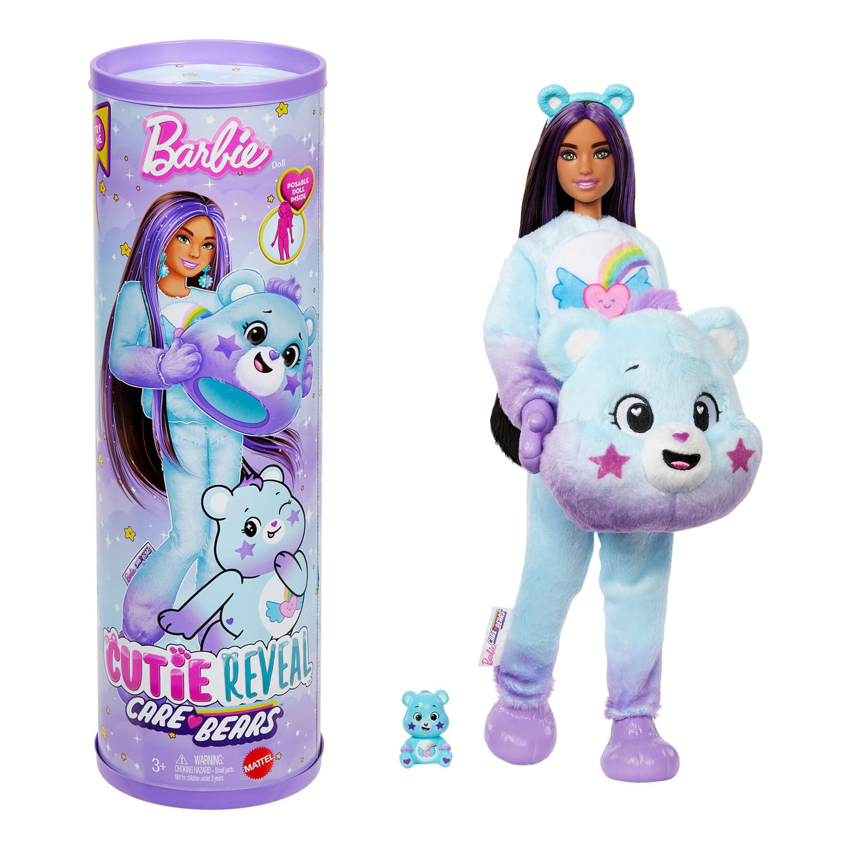 Barbie - 11.5" Cutie Reveal Dream Bright Care Bear