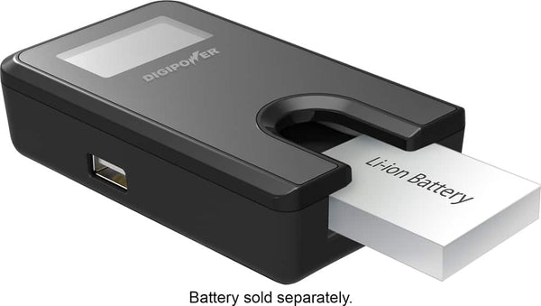 Digipower - Patented Plateless Design Digital Camera Travel Charger for Canon Batteries (NB4L, NB6L, NB11L) - Black