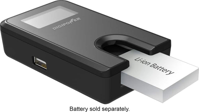 Front. Digipower - Digital Camera Travel Charger for Canon Batteries (NB4L, NB6L, NB11L) - Black.