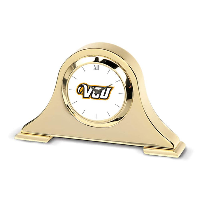 Front. Jardine - Gold VCU Rams Team Napoleon Desk Clock - Gold.