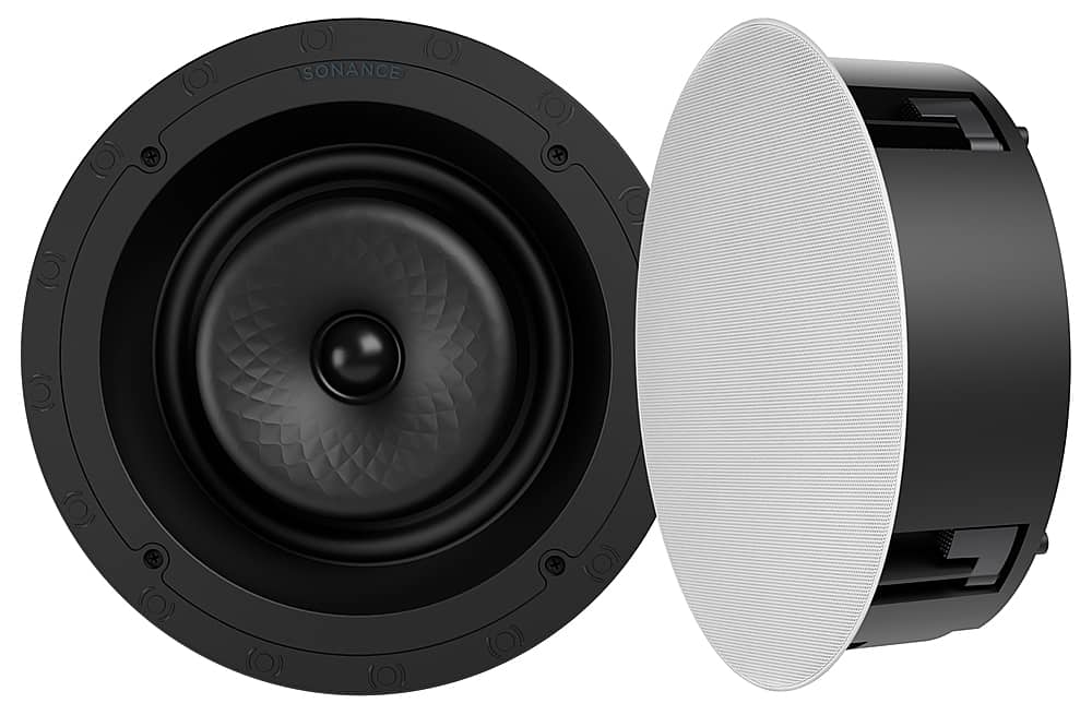 Sonance - VX80R - Visual Experience Series 8" 2-Way In Ceiling Speakers (Pair) - Paintable White