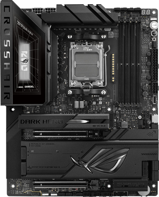 0806 880 250728.37 122u CROSSHAIR GAMERS DARK HERO ... PTEXOS REPUBLIC F CRHERS EST POOR LOA1718 =: AMDA RYZEN AM5 3D VC M.2 0000 ATO_POSO SFIS 8.8. SUOG START FC 1eo 2507 0TH Mt2n 13.GC FET THISE ie -00O