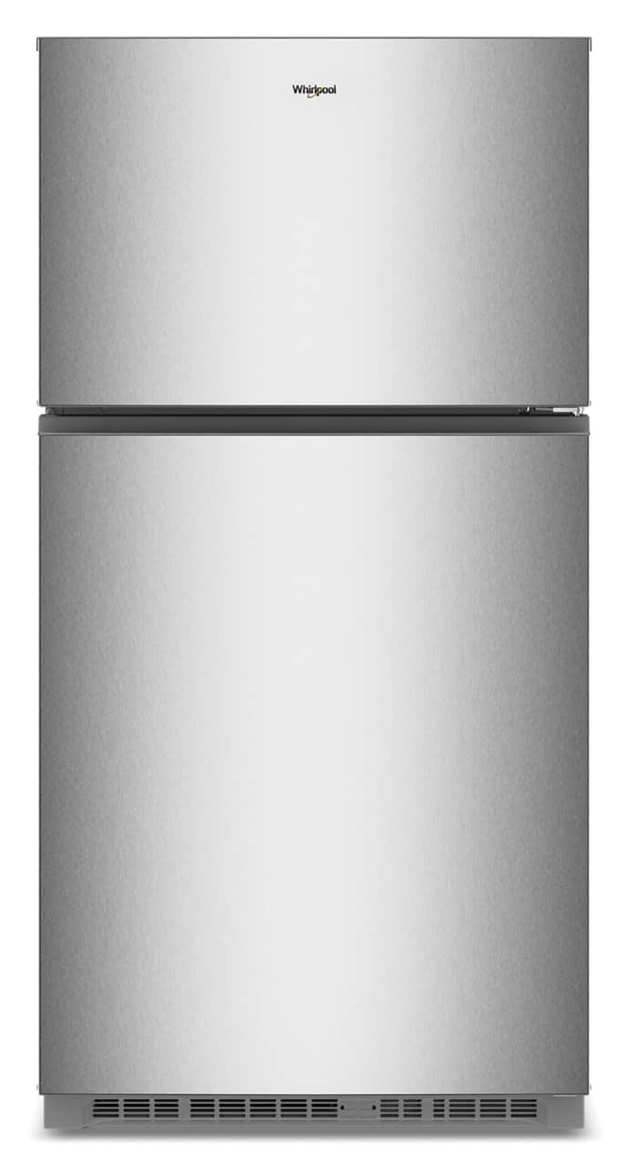 Whirlpool - 21.3 Cu. Ft. Wide Top Freezer Refrigerator with Total Coverage Cooling - Fingerprint-Resistant Stainless Finish