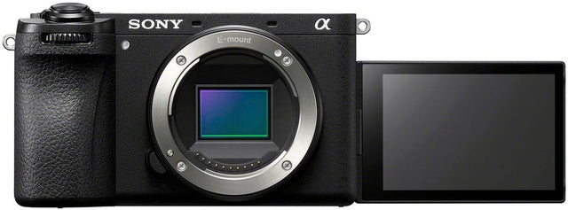Front. Sony - Alpha 6700 - APS-C Mirrorless Camera (Body Only) - Black.