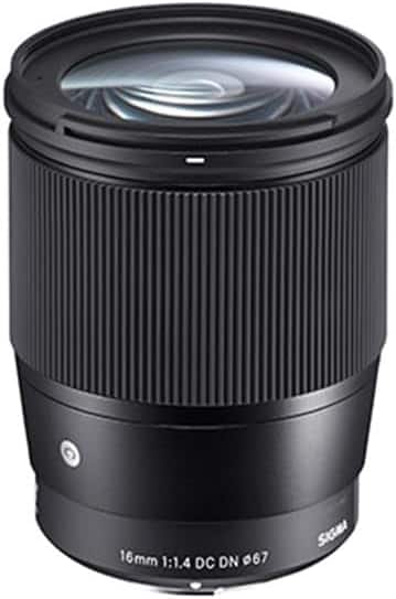 Sigma - 16mm f/1.4 DC DN Contemporary Lens for Sony E - Black
