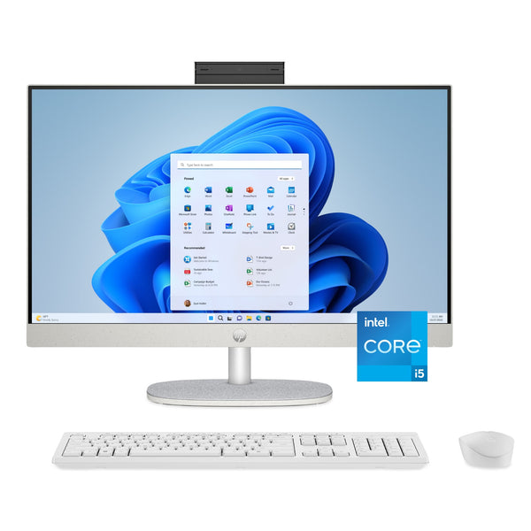 HP - 23.8" Full HD Touch-Screen All-in-One with Adjustable Height - Intel Core i5 1334U 2023 - 8GB Memory - 512GB SSD - Shell White