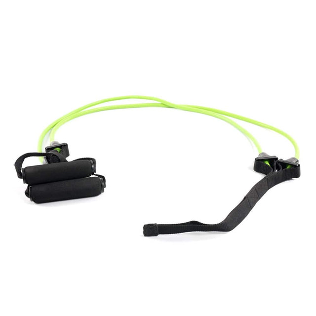 Front. Power Systems - Resistance Bands – Double Cords Light Strength Band for Exercise (7-27 lb) - Lime Green.