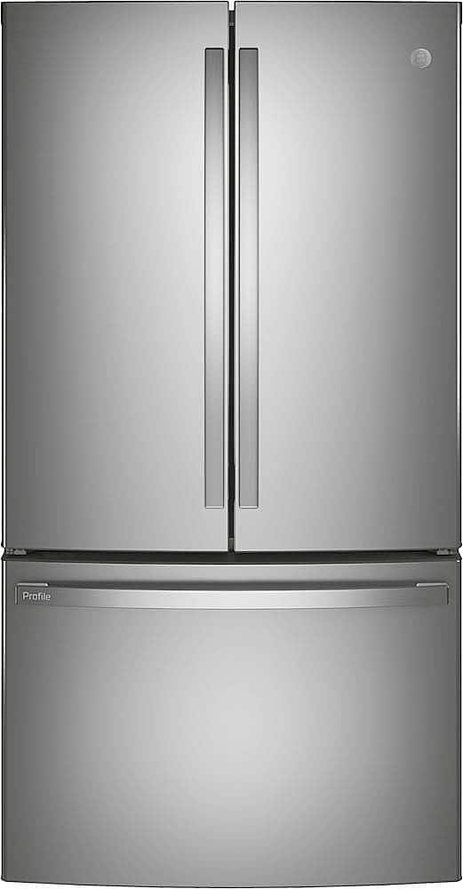 GE Profile - 36 in. Wide 23.1 Cu. Ft. French Door Counter-Depth Refrigerator with Internal Water Dispenser - Stainless Steel