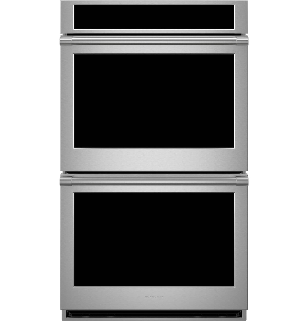 Monogram - Statement 30" Smart Built-In Double Electric Twin Convection with Direct Air Wall Oven with Air Fry and In-Oven Camera - Stainless Steel