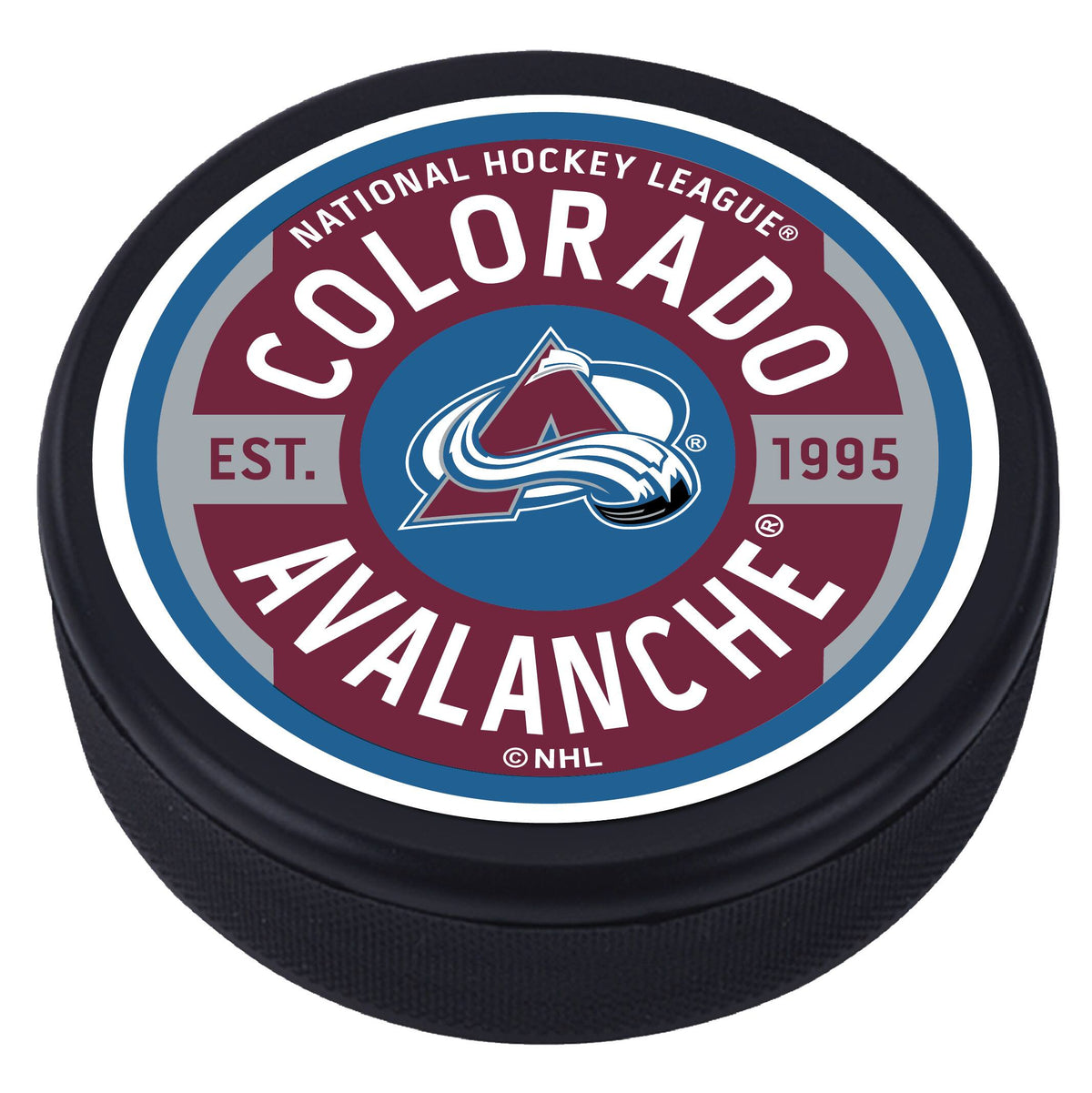 Mustang Drinkware - Colorado Avalanche Gear Hockey Puck - Multicolor