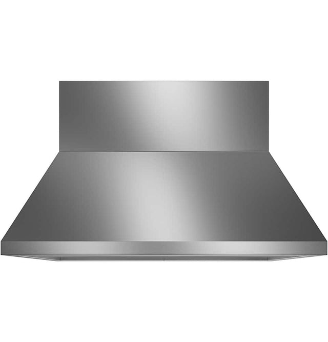 Front. Monogram - 48" Externally Vented Range Hood - Stainless steel.