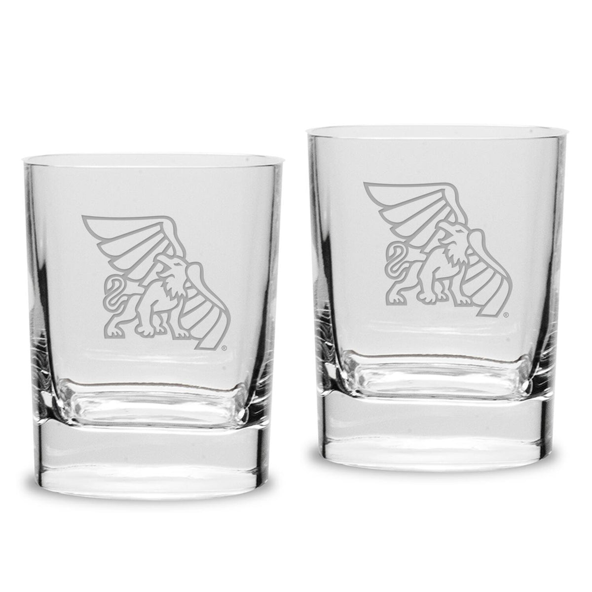 Jardine - Missouri Western State Griffons 11.75oz. Two-Piece Luigi Bormioli Square Double Old Fashion Glasses Set - Multicolor