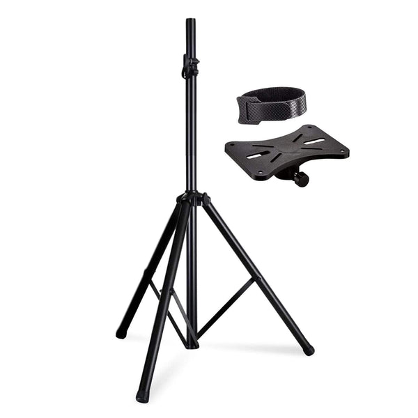 5 CORE - Speaker Stand Adjustable PA DJ Tripod Studio Monitor Stands w 35mm Insert-SS ECO 1PK BLK WoB - Black
