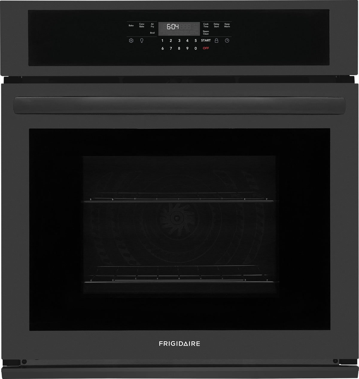 Frigidaire - 27" Single Wall Oven with Air Fry - Black