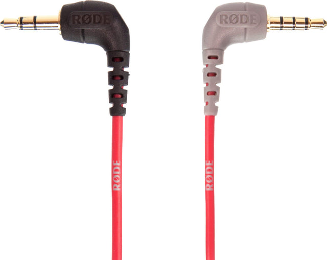 Front. RØDE - SC7 0.55' 3.5mm TRS to TRRS Patch Cable - Red.