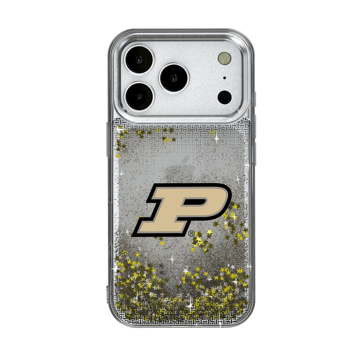 Keyscaper - NCAA - Purdue Boilermakers Linen Logo iPhone Glitter Case - 15 Pro Max - Multicolor