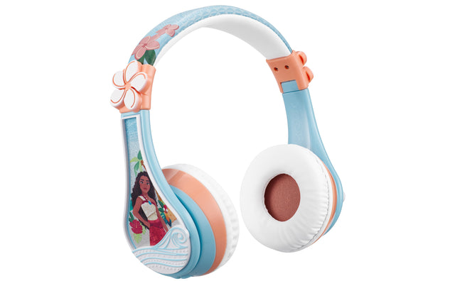 Front. eKids - eKids Moana 2 Bluetooth Headphones for Kids, Wireless Headphones for School, Home, or Travel - Multicolor.