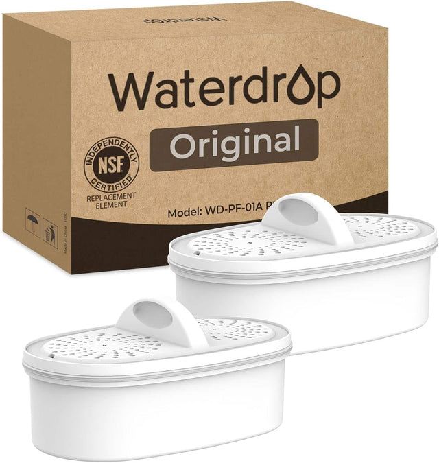 Waterdrop Original  
NSF Independently Certified Replacement Element  
Model: WD-PF-01A P  
Keeps in Chlorine, Lead, and 180 Contaminants