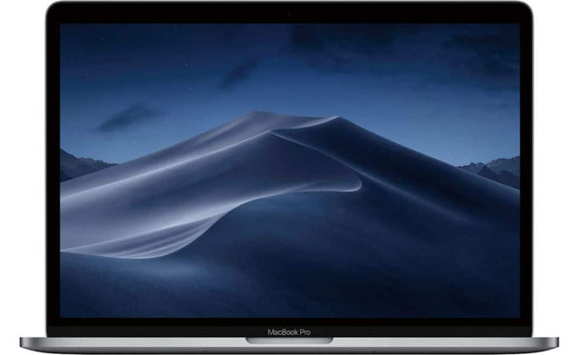 Front. Apple - Geek Squad Certified Refurbished MacBook Pro-15" with Touch Bar-Intel Core i7-16GB Memory-AMD Radeon Pro 555X-256GB SSD - Space Gray.