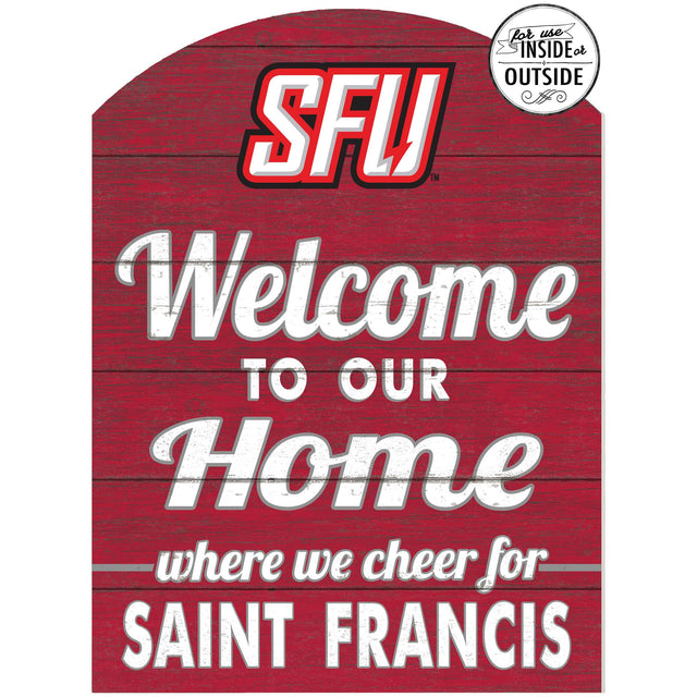 for use INSIDE or OUTSIDE SFU™  
Welcome TO OUR Home where we cheer for SAINT FRANCIS