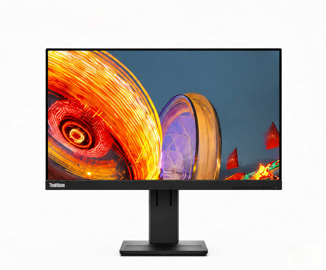 Front. Lenovo - ThinkVision 23.8" QHD 2560x1440 IPS 75Hz Flat Monitor - Height Adjustable Stand - HDMI DP - Low Blue Light.