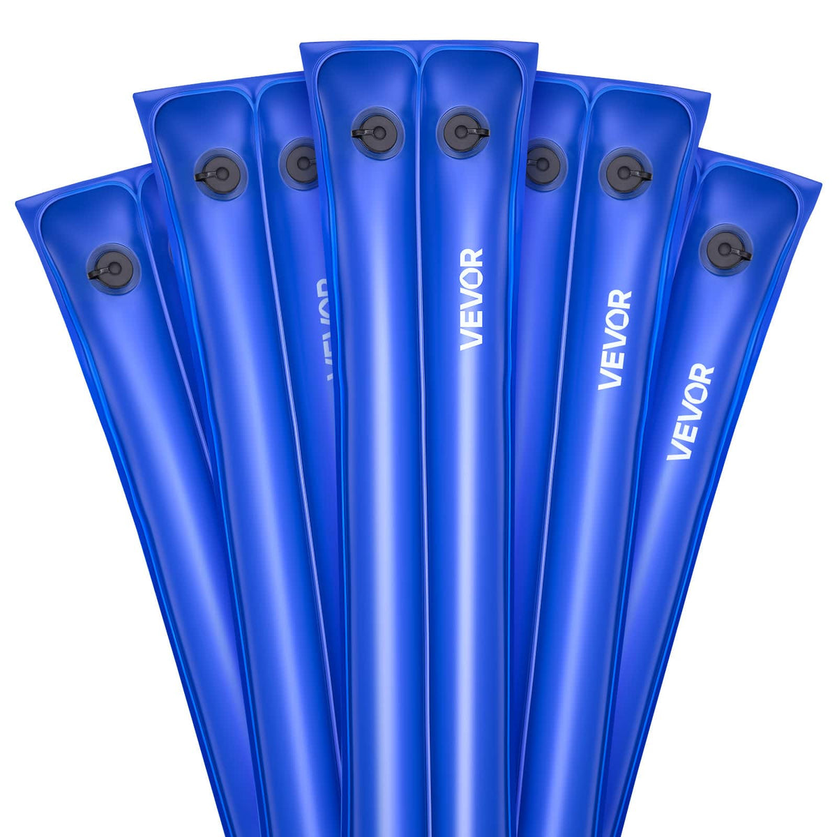 VEVOR - Pool Cover Water Bags, 5 Packs 8 Ft, Double Chamber Pool Cover Water Tubes, 0.4mm Thick PVC Bags Weights - Blue
