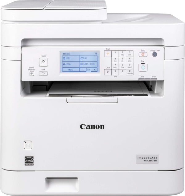 Canon - imageCLASS MF287dw Wireless Black-and-White All-In-One Laser Printer with Fax - White