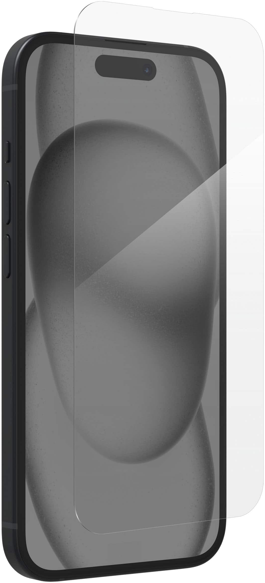 ZAGG - Glass+ Defense Screen Protector for Apple iPhone 15 - Clear