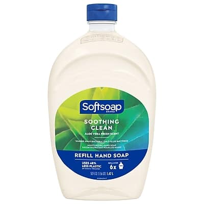 Softsoap - Liquid Hand Soap Refill, Aloe Vera Scent, 50 FL. Oz - White