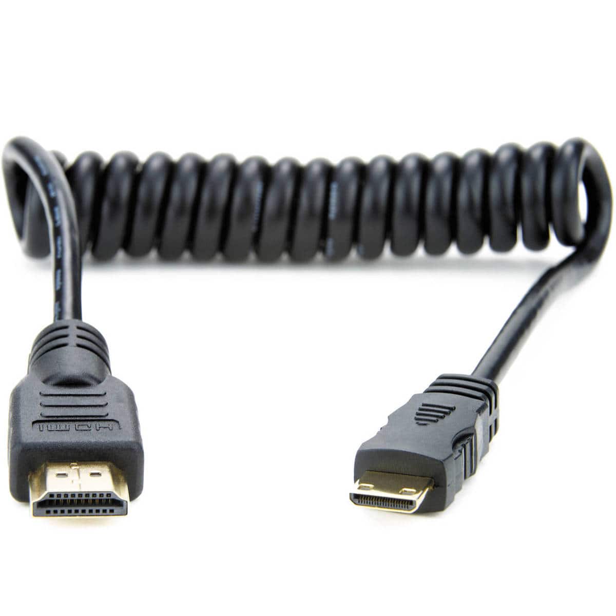 Atomos - 11.81"/30cm Coiled Mini HDMI to Full HDMI Cable