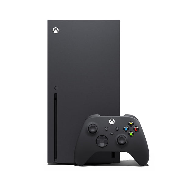 Front. Microsoft - XBOX Series X 1TB Console with XBOX Wireless Controller - 4K Gaming - 120FPS - Carbon Black.