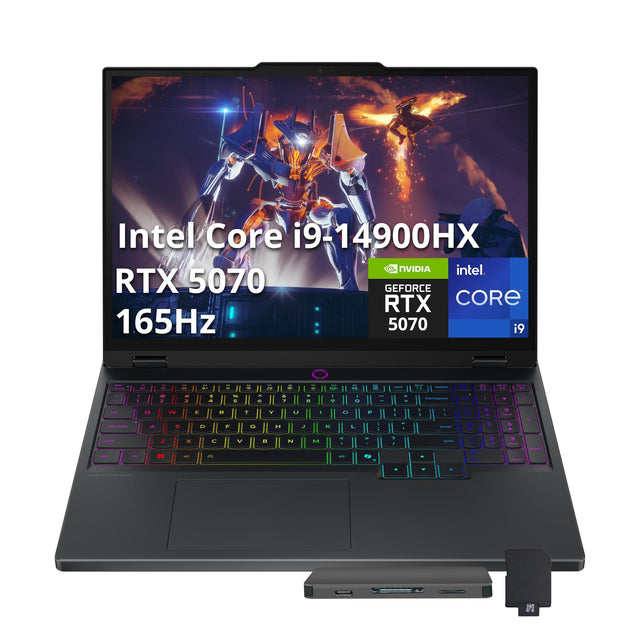 Intel Core i9-14900HX  
NVIDIA RTX 5070  
GEFORCE RTX  
165Hz